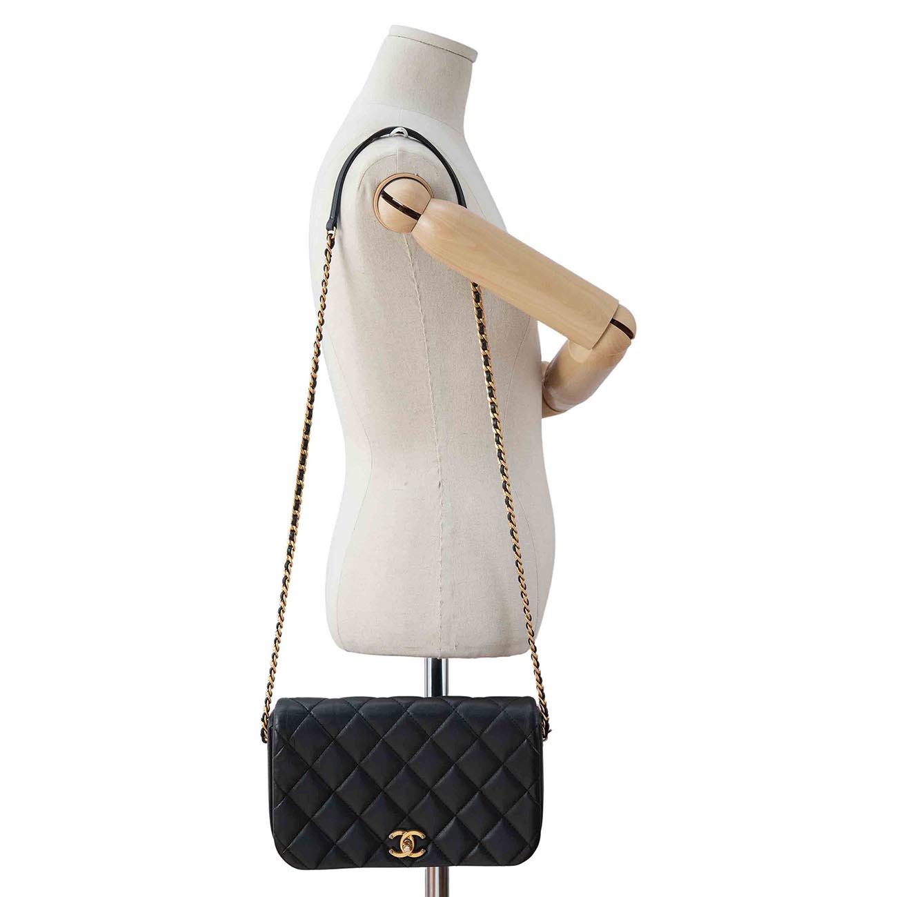 CHANEL(USED)샤넬 AS2006 램스킨 시즌 체인 숄더백